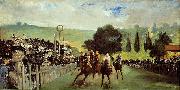 Edouard Manet Course De Chevaux A Longchamp oil painting artist